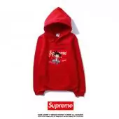 supreme hoodie hommes femmes sweatshirt pas cher cartoons red